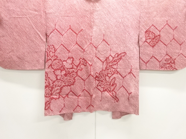 JAPANESE KIMONO / ANTIQUE HAORI / SILK / ALL SHIBORI / KIKU